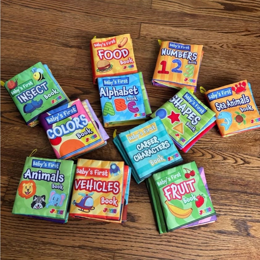 Baby's First Educational Soft Books Set - Multicolor